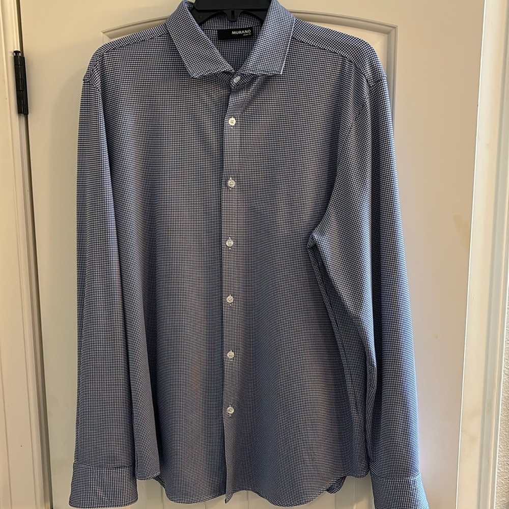 Murano men’s long sleeve no iron shirt Size XL